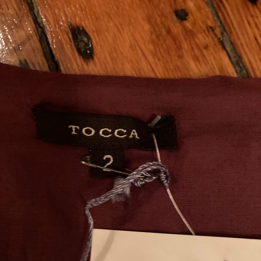 Tocca Blue and Black Midi Dress - Picture 3 of 10